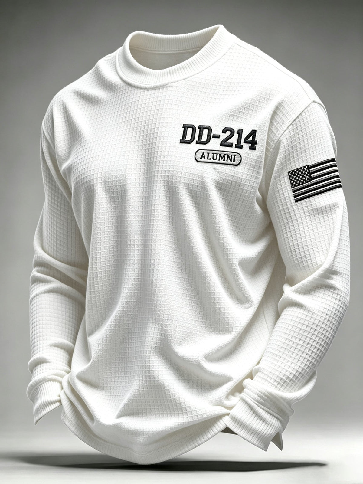 Men's U.S. Veterans Printed Waffle-Knit Top