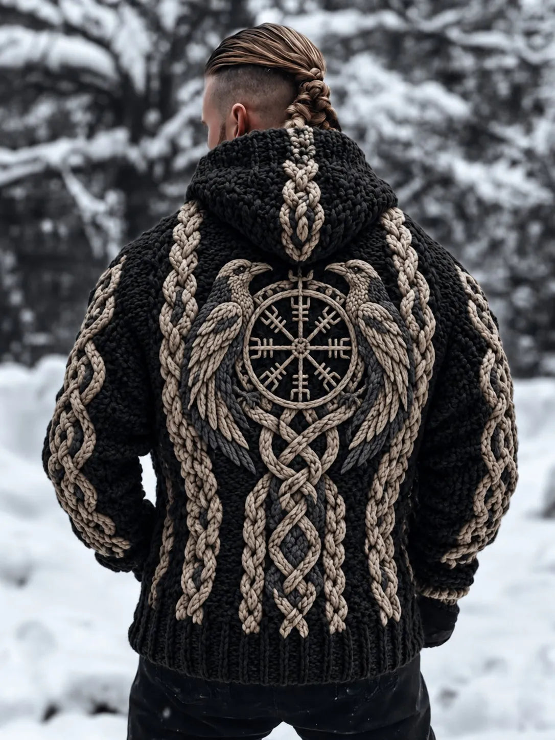 Men's Viking Hooded Cardigan