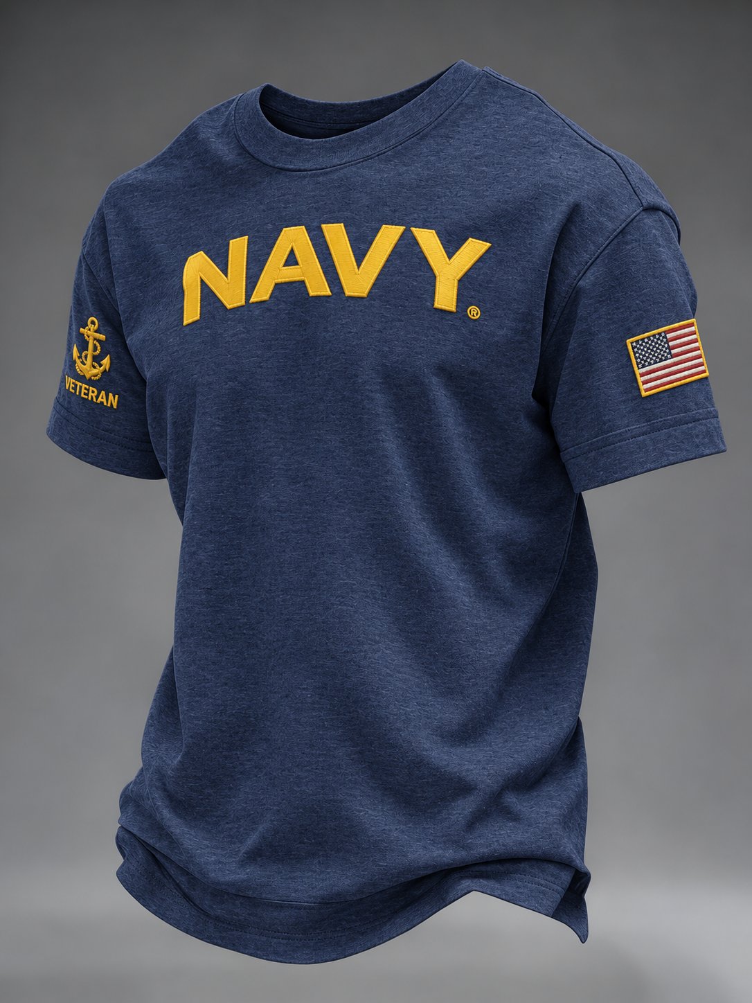 Men's U.S. Veterans Print Casual T-shirt