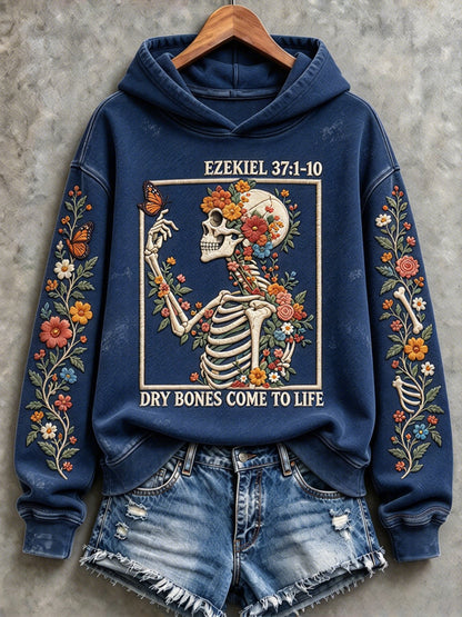 Women's Halloween Creepy Dolls Printed Sweatshirt
