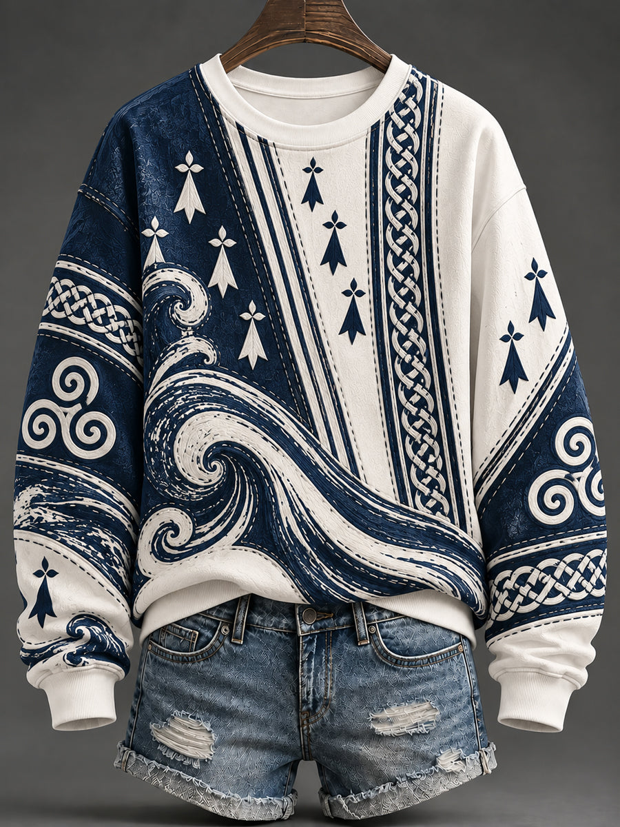 Women's France Brittany Print Sweatshirt