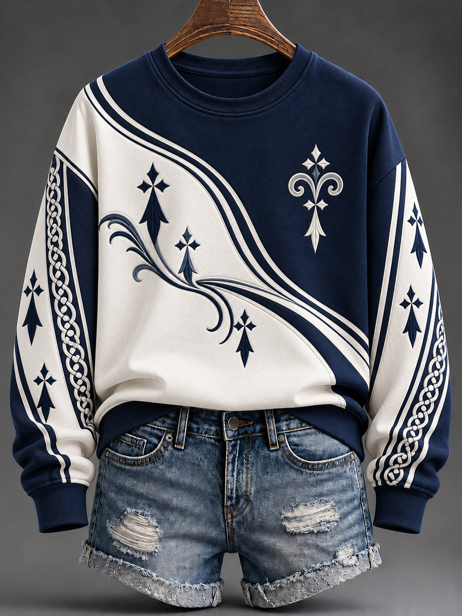 Women's France Brittany Print Sweatshirt