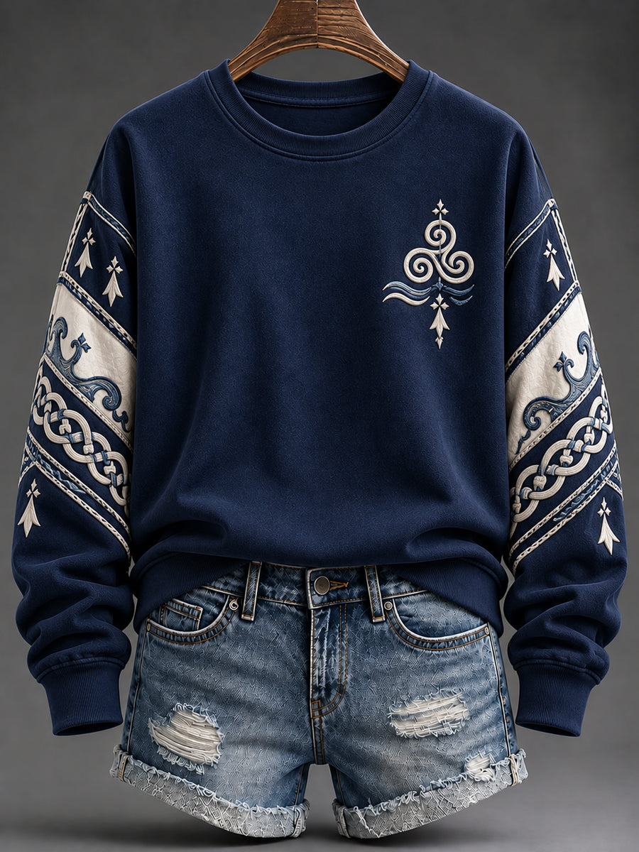 Women's France Brittany Print Sweatshirt