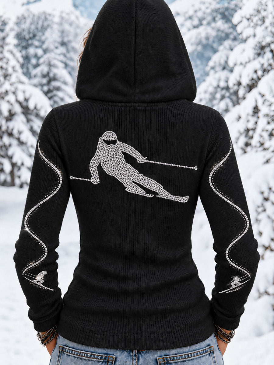 Women's Skiing Double-Board Hoodies