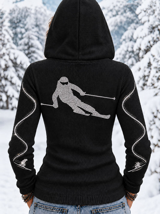 Women's Skiing Double-Board Hoodies