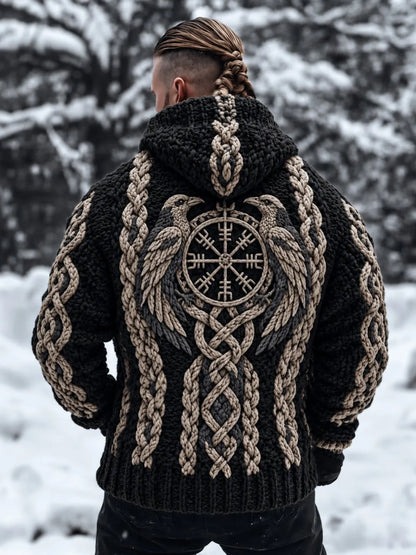 Men's Viking Hooded Cardigan