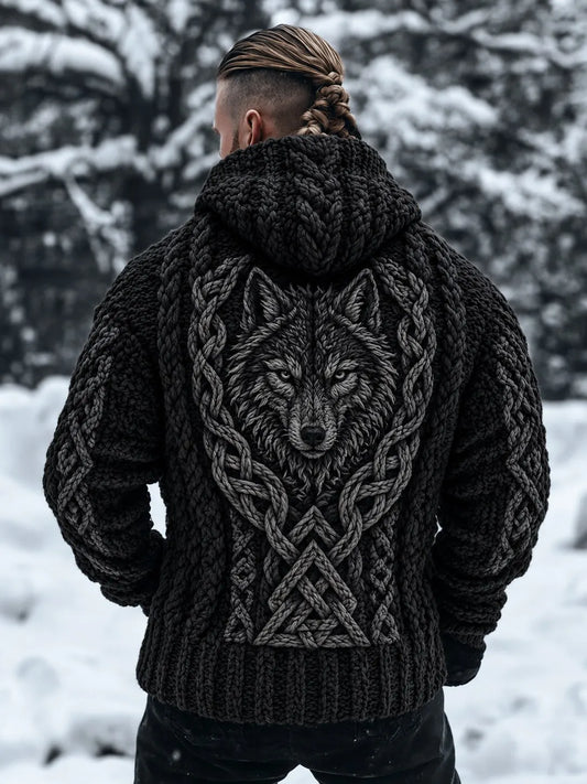 Men's Viking Hooded Cardigan