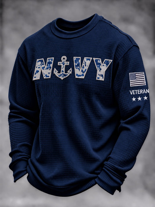 Men's Veterans Day Print Casual Top