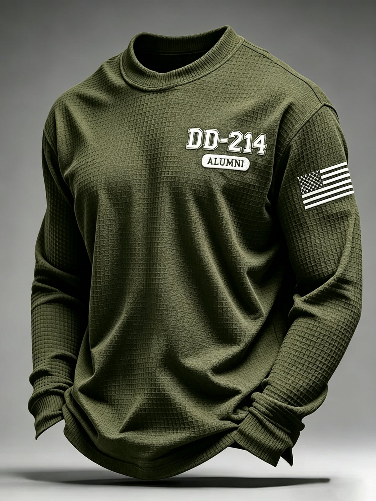 Men's U.S. Veterans Printed Waffle-Knit Top