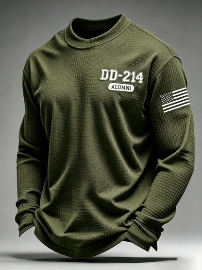 Men's U.S. Veterans Printed Waffle-Knit Top
