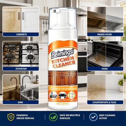 Kitchen Cabinet Cleaner Spray - Grease & Grime Remover