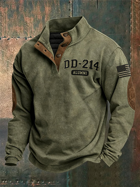 Men's Veteran Pride DD-214 Printed Casual Sweatshirt