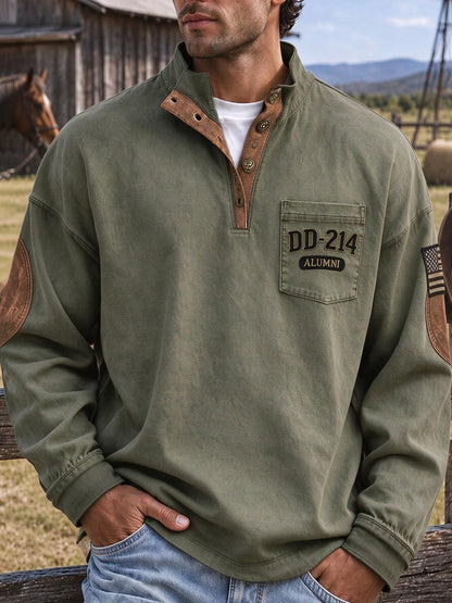Men's Veteran DD-214 Print Sweatshirt