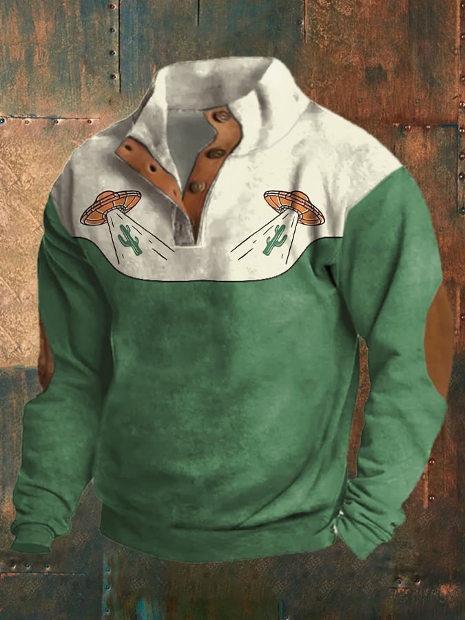 Men's West Aintage Print Sweatshirt