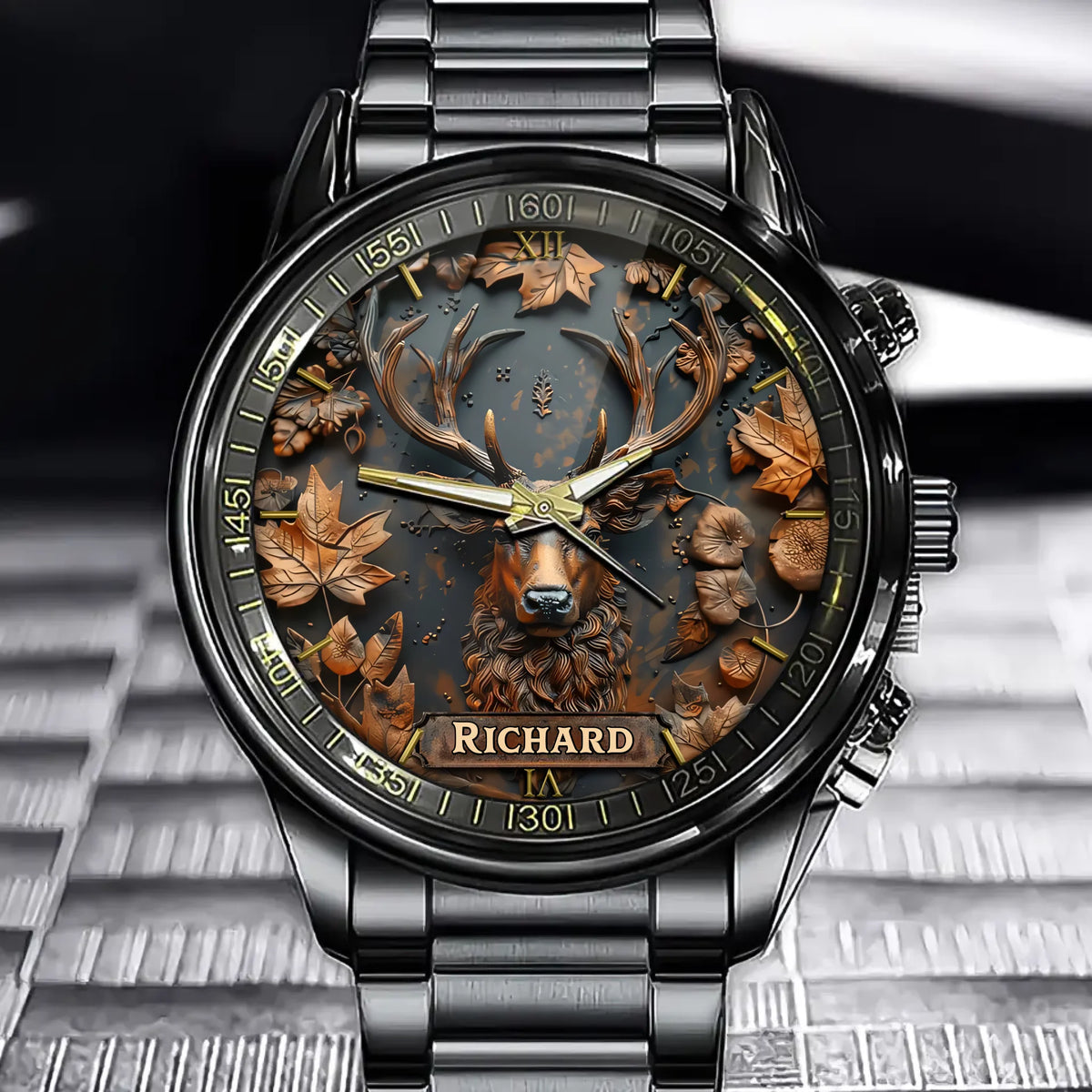 Deer Hunter’s Legacy Watch – Personalized Hunting Life Watch