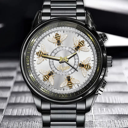 Personalized Buzzing Bees Watch – Unique Gift for Nature Lovers