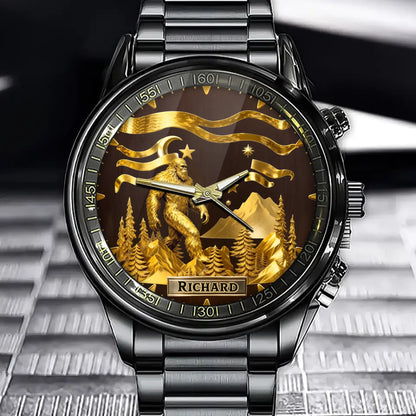 Personalized Legendary Bigfoot Watch – Unique Adventure in the Mountains Edition