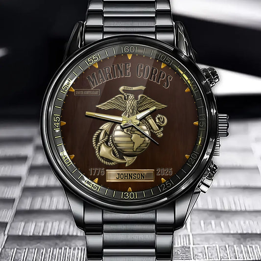 250th Anniversary - Personalized Veteran Custom Name Watch
