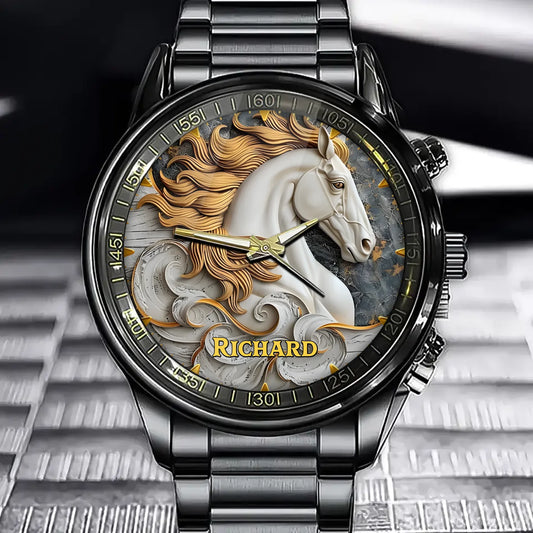 Elegant Stallion Watch - Add Your Name for a Unique Touch
