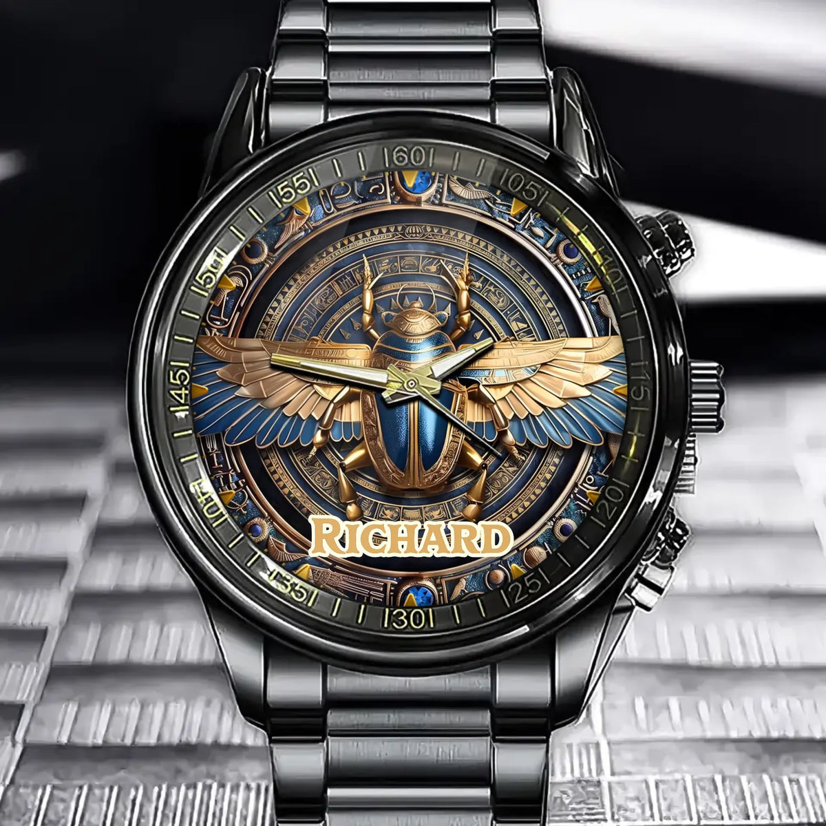 Personalized Egyptian Scarab Watch - Perfect for Ancient Art Enthusiasts