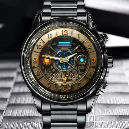 Personalized Steampunk Style Watch - Tailor-made for Sci-Fi and Industrial Style Lovers