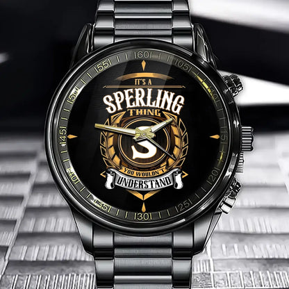 Custom Name Watch with Family Initial - Personalized Gift for Everyone