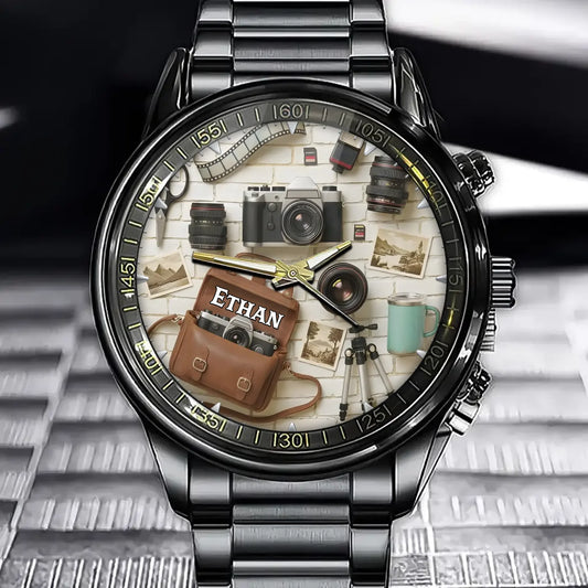 Personalized Photography Watch—Capture Wonderful Moments With A Customized Name