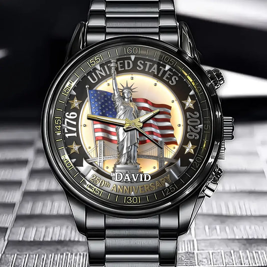 Personalized American Watch - 250th Anniversary Custom Name