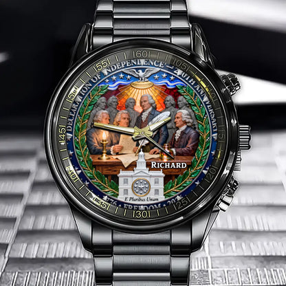 Personalized 250th Anniversary Watch - Declaration Of Independence