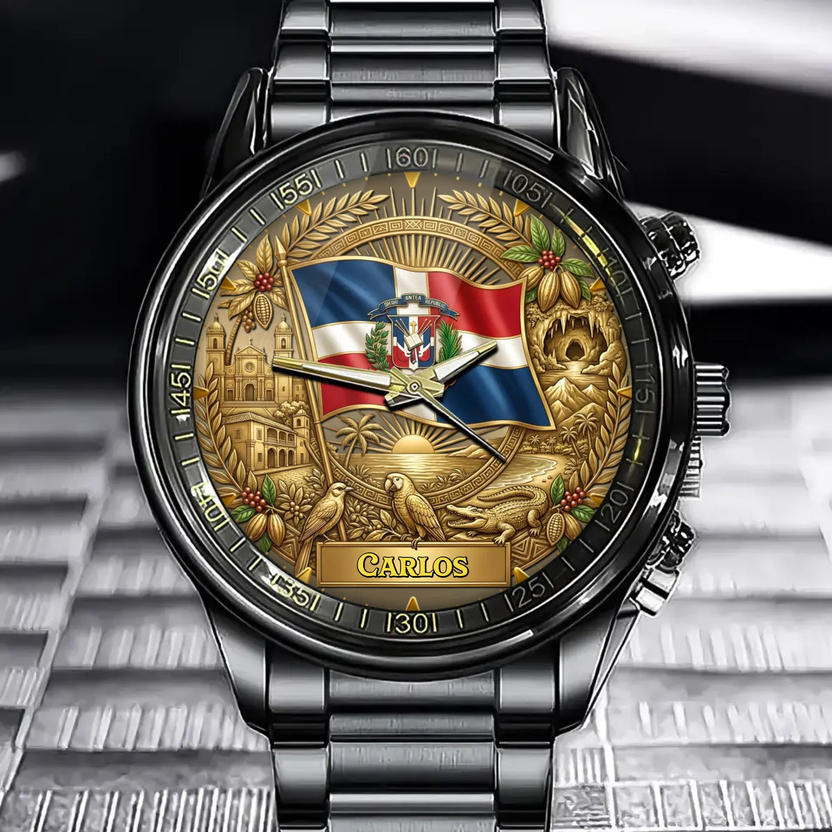 Custom Dominican Heritage Watch – Personalized Name For Proud Dominicans