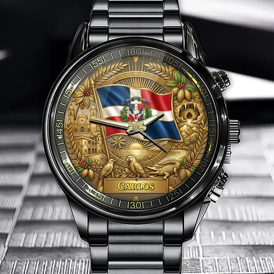 Custom Dominican Heritage Watch – Personalized Name For Proud Dominicans