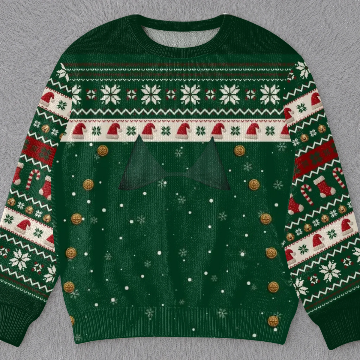 Funny Christmas Couple Design – Personalized Ugly Sweatshirt – Matching Christmas & Holiday Gift for Couples, Husband and Wife