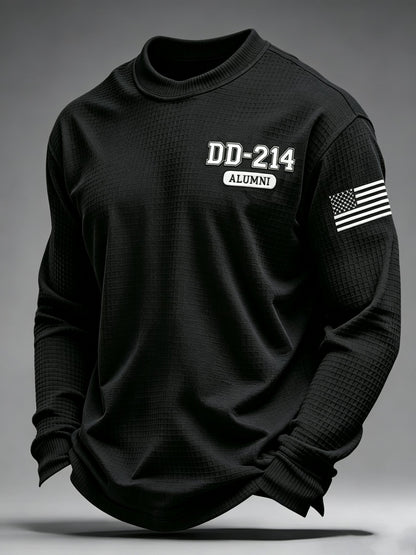 Men's U.S. Veterans Printed Waffle-Knit Top