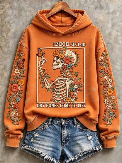 Women's Halloween Creepy Dolls Printed Sweatshirt