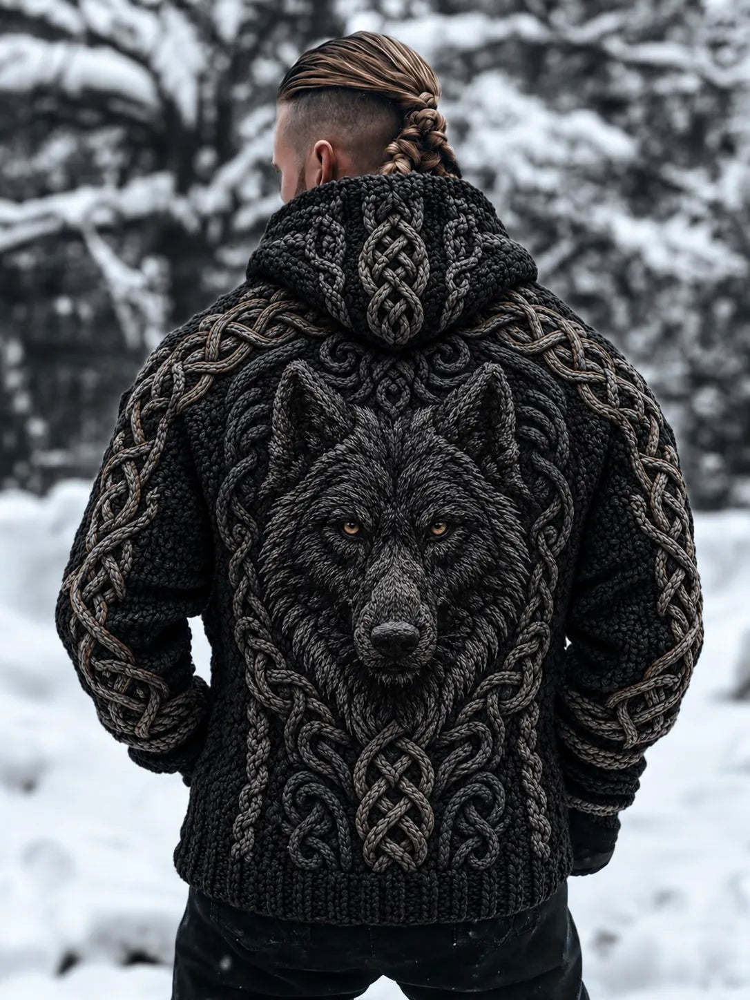 Men's Viking Hooded Cardigan