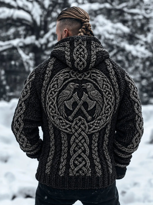 Men's Viking Hooded Cardigan
