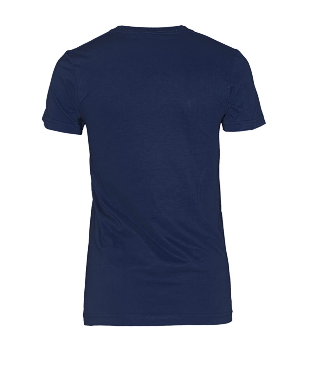Women's Crew Tee - Navy - Back (plain, no print)
