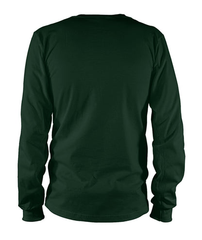 Unisex Long Sleeve - Forest Green - Back (plain, no print)