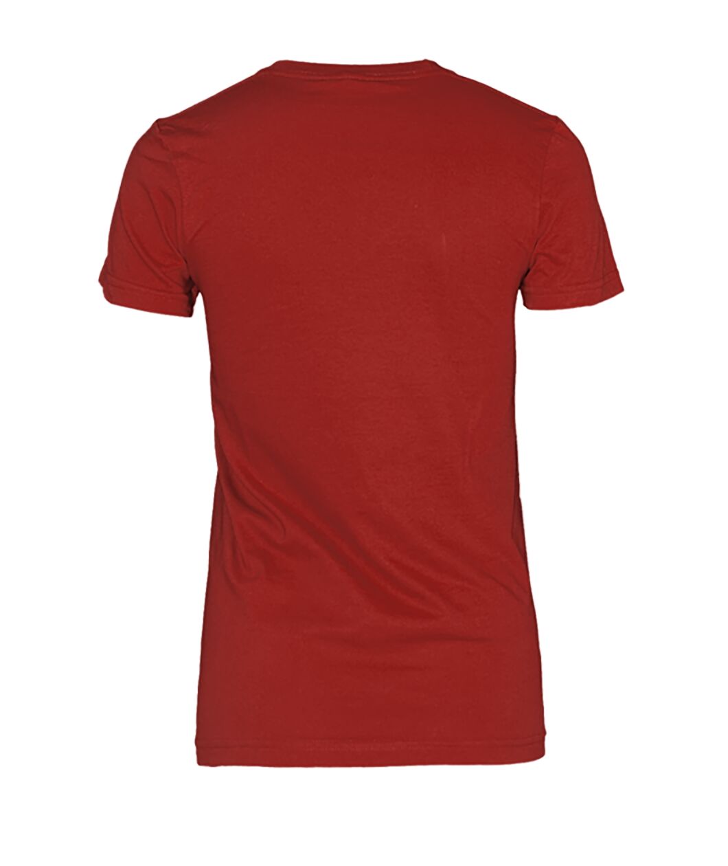 Women's Crew Tee - Maroon - Back (plain, no print)
