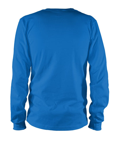 Unisex Long Sleeve - Sapphire - Back (plain, no print)