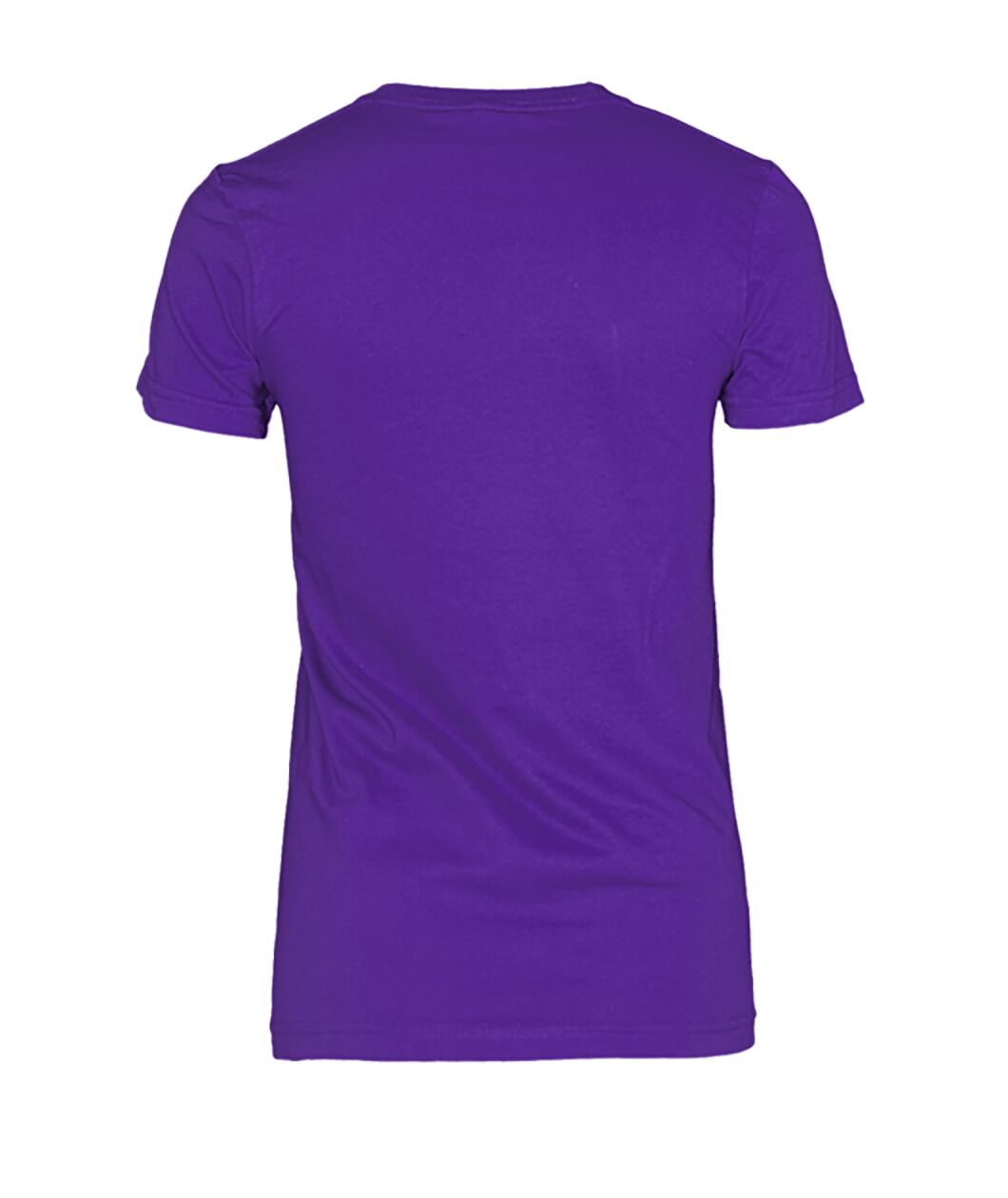 Women's Crew Tee - Purple - Back (plain, no print)