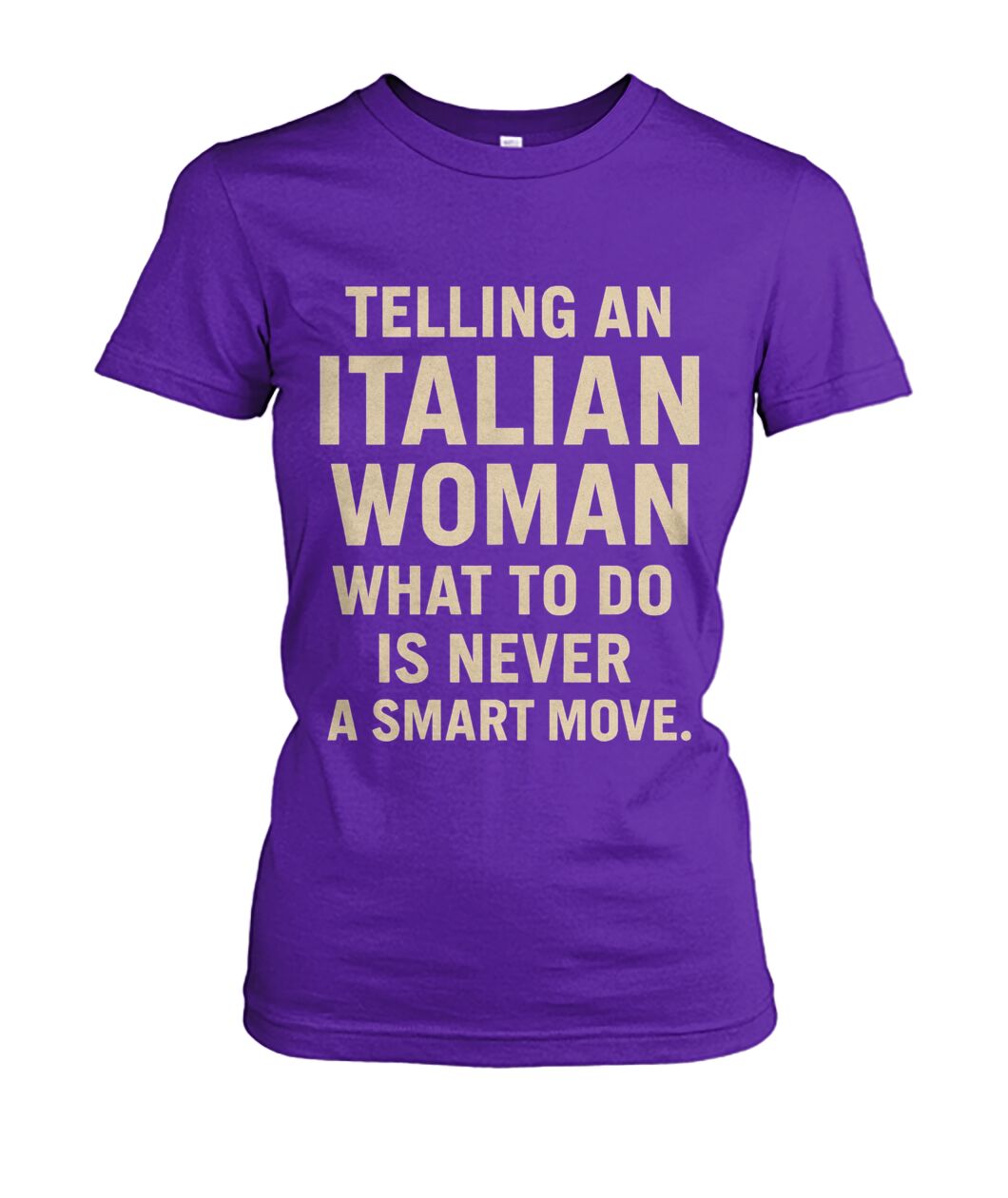 Women's Crew Tee - Purple - Front