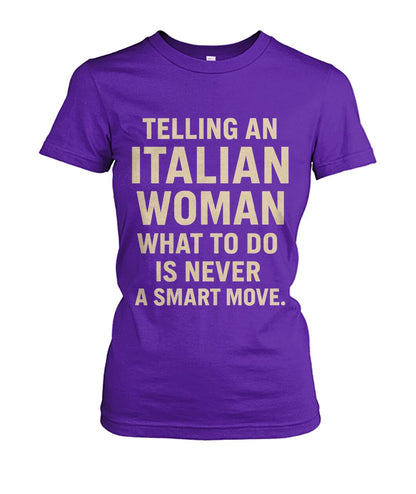 Women's Crew Tee - Purple - Front