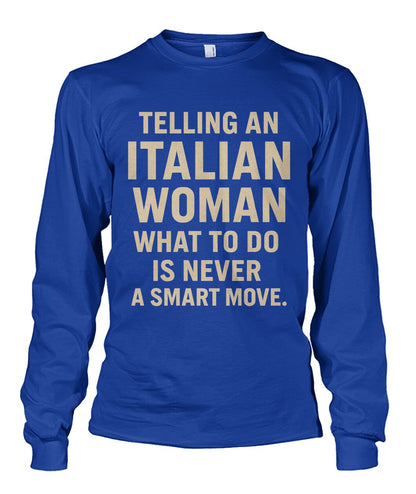 Unisex Long Sleeve - Royal - Front