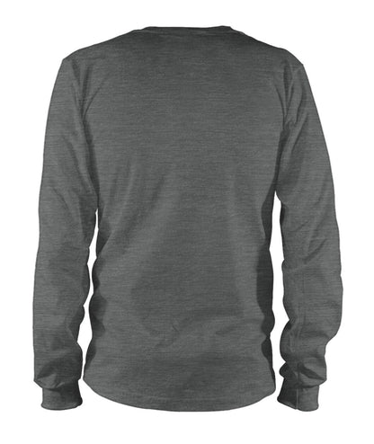 Unisex Long Sleeve - Dark Heather - Back (plain, no print)