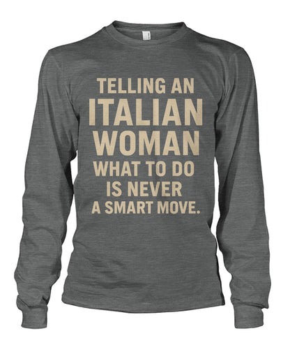 Unisex Long Sleeve - Dark Heather - Front