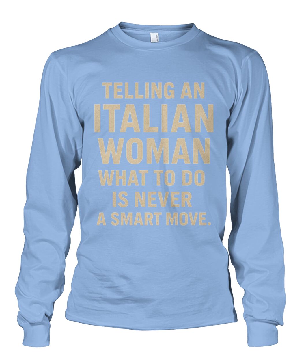 Unisex Long Sleeve - Light Blue - Front