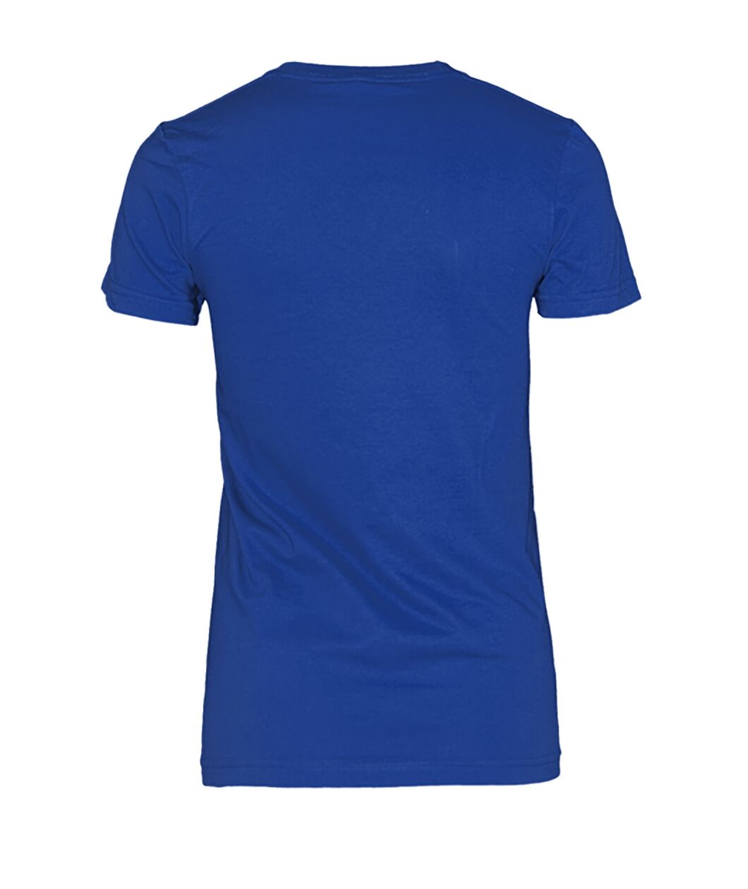 Women's Crew Tee - Royal - Back (plain, no print)