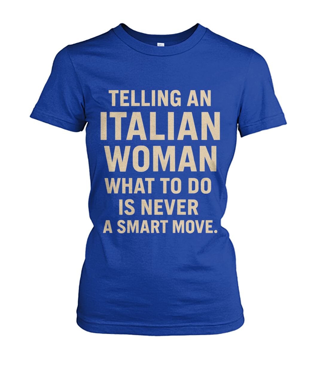 Women's Crew Tee - Royal - Front