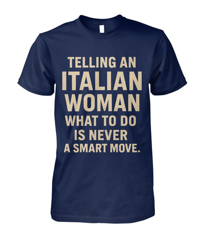 Unisex Cotton Tee - Navy - Front